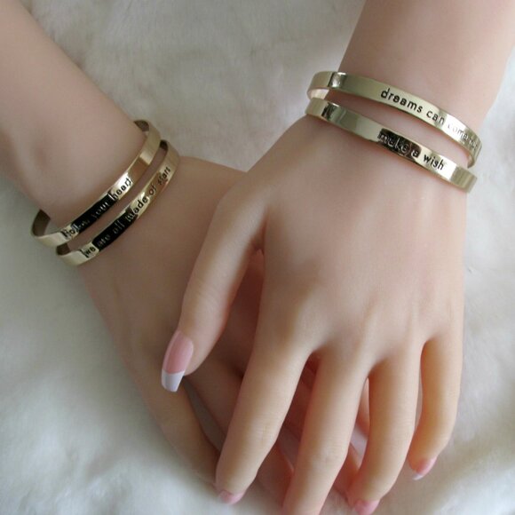 Gold Engraved Bracelets - Picture 5 of 5